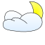 Partly cloudy Partly cloudy
